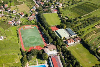 Südbadische Sportschule, FC Neuweier im Ortsteil Steinbach in Baden-Baden im Bundesland Baden-Württemberg, Deutschland von oben gesehen