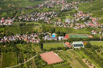 Südbadische Sportschule, FC Neuweier im Ortsteil Steinbach in Baden-Baden im Bundesland Baden-Württemberg, Deutschland von einer Drohne aus