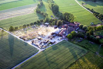 Schaidt, Schaidter Mühle in Wörth am Rhein im Bundesland Rheinland-Pfalz, Deutschland vom Flugzeug aus
