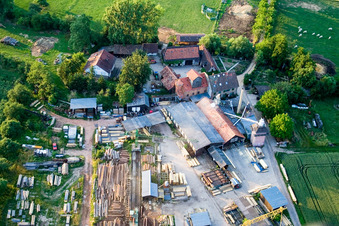 Schaidt, Schaidter Mühle in Wörth am Rhein im Bundesland Rheinland-Pfalz, Deutschland aus der Vogelperspektive