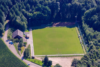 Fussballplatz des Sportverein Sasbachwalden im Ortsteil Büchelbach im Bundesland Baden-Württemberg, Deutschland