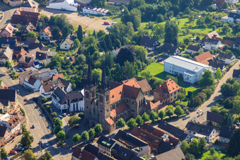 Kirche Sankt Johannes im Ortsteil Weier in Ottersweier im Bundesland Baden-Württemberg, Deutschland
