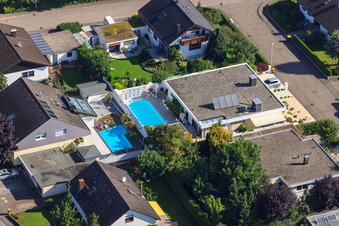 Schrägluftbild von Fasanenstr im Ortsteil Vimbuch in Bühl im Bundesland Baden-Württemberg, Deutschland