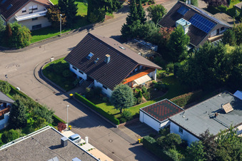 Fasanenstr im Ortsteil Vimbuch in Bühl im Bundesland Baden-Württemberg, Deutschland von oben