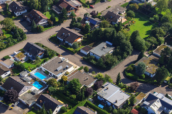 Fasanenstr im Ortsteil Vimbuch in Bühl im Bundesland Baden-Württemberg, Deutschland aus der Luft