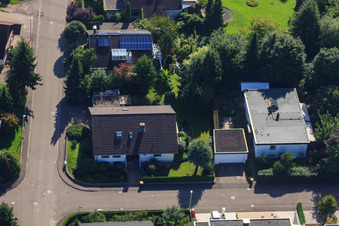 Drohnenaufname von Fasanenstr im Ortsteil Vimbuch in Bühl im Bundesland Baden-Württemberg, Deutschland