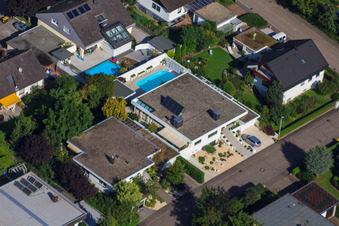 Fasanenstr im Ortsteil Vimbuch in Bühl im Bundesland Baden-Württemberg, Deutschland von einer Drohne aus