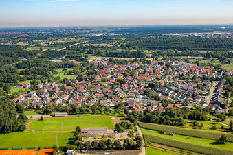 Rauental von Süden in Rastatt im Bundesland Baden-Württemberg, Deutschland