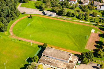 Luftbild von Rauental, Fußball-Verein 1919 Rauental in Rastatt im Bundesland Baden-Württemberg, Deutschland