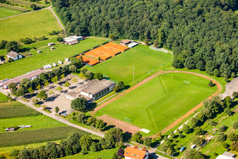 Ensemble der Sportplatzanlagen des F.V. Germania Rauental 1919 e.V. im Ortsteil Rauental in Rastatt im Bundesland Baden-Württemberg, Deutschland