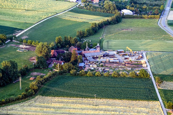 Schaidter Mühle, Holzwerk ORTH in Wörth am Rhein im Bundesland Rheinland-Pfalz, Deutschland