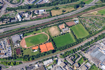 SJK Blau-Weiß Mühlburg eV und SV Schwarz-Weiß 1952 Mühlburg e.V in Karlsruhe im Bundesland Baden-Württemberg, Deutschland