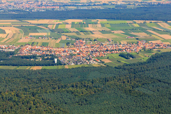 Ortsansicht von Süden in Hatzenbühl im Bundesland Rheinland-Pfalz, Deutschland