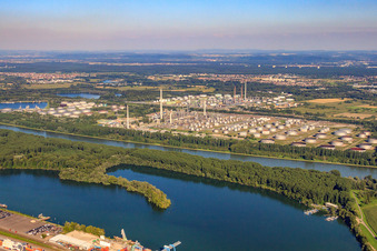 MIRO von Westen im Ortsteil Knielingen in Karlsruhe im Bundesland Baden-Württemberg, Deutschland