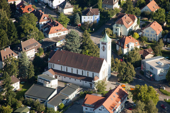 Rüppur, Kath. Christ König Kirche im Ortsteil Rüppurr in Karlsruhe im Bundesland Baden-Württemberg, Deutschland