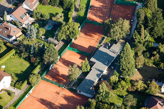 Luftbild von TC Rüppurr 1929 eV in Karlsruhe im Bundesland Baden-Württemberg, Deutschland