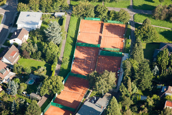 Luftaufnahme von TC Rüppurr 1929 eV in Karlsruhe im Bundesland Baden-Württemberg, Deutschland