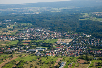 Luftbild von Busenbach von Norden in Waldbronn im Bundesland Baden-Württemberg, Deutschland
