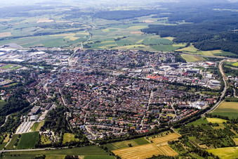 Sinsheim von Norden im Bundesland Baden-Württemberg, Deutschland