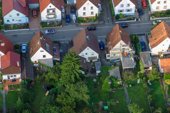 Kandel, Waldstr im Bundesland Rheinland-Pfalz, Deutschland aus der Drohnenperspektive