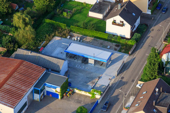 Elsässerstraße Autowaschplatz in Kandel im Bundesland Rheinland-Pfalz, Deutschland