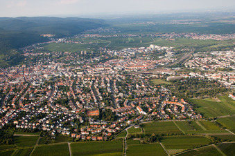 Luftbild von Neustadt an der Weinstraße von Süden im Bundesland Rheinland-Pfalz, Deutschland