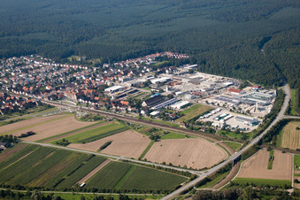 Friedrichstal, Industriegebiet in Stutensee im Bundesland Baden-Württemberg, Deutschland