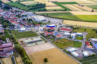 Schrägluftbild von Nordring in Rülzheim im Bundesland Rheinland-Pfalz, Deutschland