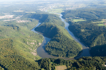 Saarschleife bei Mettlach-Dreisbach im Bundesland Saarland, Deutschland