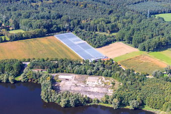 Luftaufnahme von Gärtnerei Klaus u. Frank Mildenberger im Ortsteil Sondernheim in Germersheim im Bundesland Rheinland-Pfalz, Deutschland