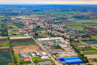 Industriegebiet Industriestr in Fußgönheim im Bundesland Rheinland-Pfalz, Deutschland