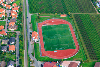 Luftbild von Sportplatz des TuS 1883 Wachenheim e.V in Wachenheim an der Weinstraße im Bundesland Rheinland-Pfalz, Deutschland