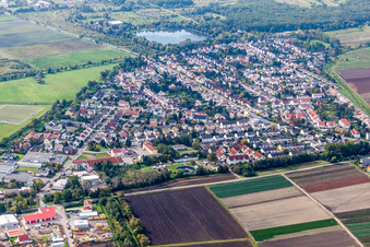 Siedlungsgebiet in Lambsheim im Bundesland Rheinland-Pfalz, Deutschland