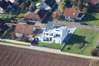 Ortsteil Billigheim in Billigheim-Ingenheim im Bundesland Rheinland-Pfalz, Deutschland von oben