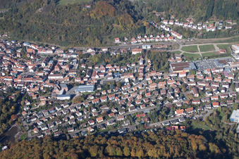 Annweiler am Trifels im Bundesland Rheinland-Pfalz, Deutschland von einer Drohne aus