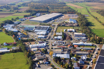 Industriegebiet Horst, Barthelsmühlring im Ortsteil Minderslachen in Kandel im Bundesland Rheinland-Pfalz, Deutschland