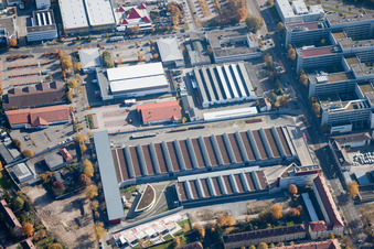 Verkehrsbetriebe, Gerwigstr im Ortsteil Oststadt in Karlsruhe im Bundesland Baden-Württemberg, Deutschland