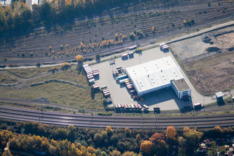 Wofahrtsweierer Straße, Emons Spedition GmbH im Ortsteil Oststadt in Karlsruhe im Bundesland Baden-Württemberg, Deutschland