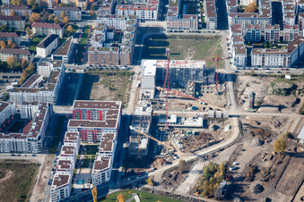 Kriegsstraße Ost im Ortsteil Südstadt in Karlsruhe im Bundesland Baden-Württemberg, Deutschland aus der Luft