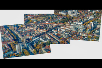 Gerwigstraße x Georg-Friedrich-Straße im Ortsteil Oststadt in Karlsruhe im Bundesland Baden-Württemberg, Deutschland