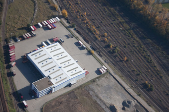 Emons Spedition im Ortsteil Oststadt in Karlsruhe im Bundesland Baden-Württemberg, Deutschland