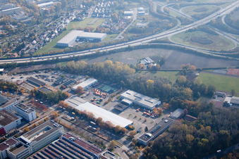 Luftbild von Karlsruhe, Ottostr im Ortsteil Durlach im Bundesland Baden-Württemberg, Deutschland