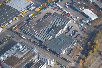 Karlsruhe Killisfeld, Iveco Süd-West Nutzfahrzeuge GmbH im Ortsteil Durlach im Bundesland Baden-Württemberg, Deutschland