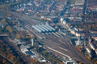 Karlsruhe, Hauptbahnhof im Ortsteil Südweststadt im Bundesland Baden-Württemberg, Deutschland