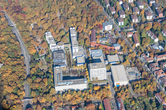 Campus- Gebäude der Hochschule KIT Campus Ost am Fasanenweg im Ortsteil Oststadt in Karlsruhe im Bundesland Baden-Württemberg, Deutschland
