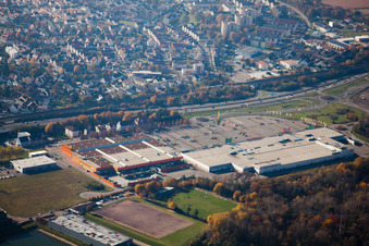 Maximiliansau, Maximilian-Center in Wörth am Rhein im Bundesland Rheinland-Pfalz, Deutschland