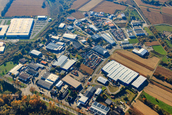 Industriegebiet Entenseestr in Hagenbach im Bundesland Rheinland-Pfalz, Deutschland