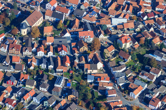 Schlossgärtenstraß in Hagenbach im Bundesland Rheinland-Pfalz, Deutschland