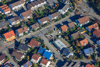 Neubaustelle an der Berwartsteinstr in Hagenbach im Bundesland Rheinland-Pfalz, Deutschland
