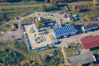 Palatinum Landschafts- und Gartendesign am ehemaligen Sägewerk in Hagenbach im Bundesland Rheinland-Pfalz, Deutschland